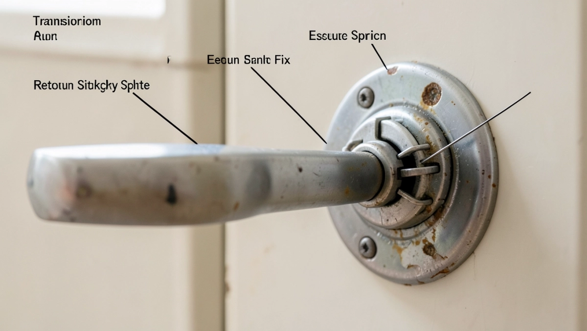 Budowa klamki do drzwi