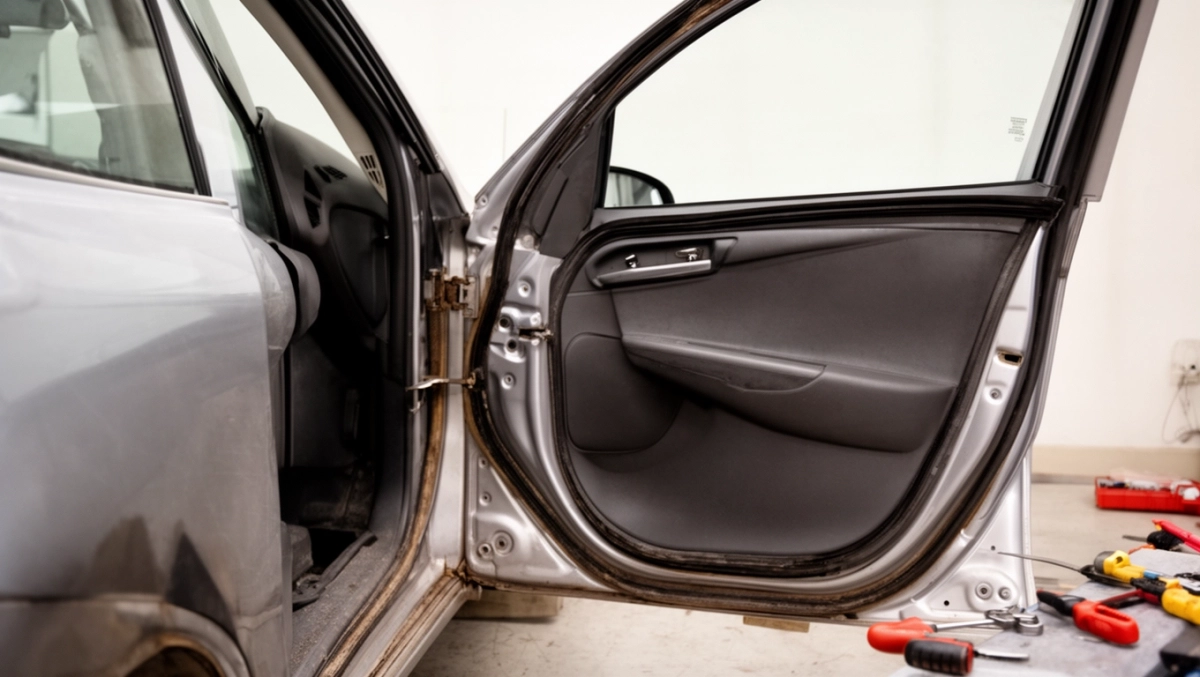 Regulacja drzwi samochodowych na zawiasach