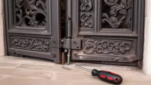 Jak zdjąć drzwiczki w kominku