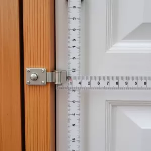 Jak zmierzyć rozstaw zawiasów w drzwiach