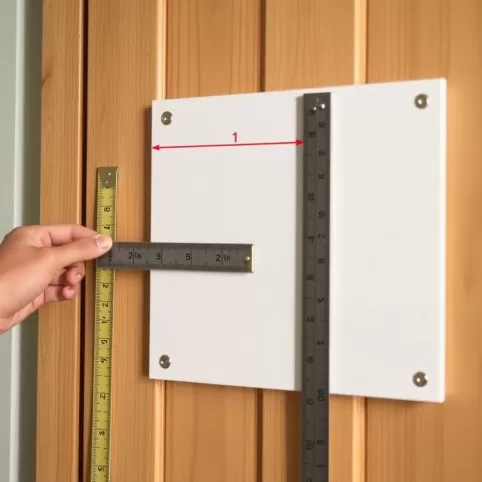 Jak zmierzyć szyld do drzwi